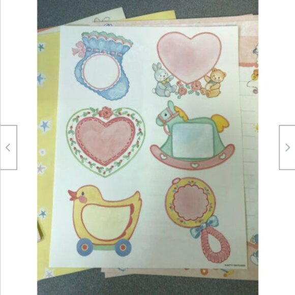 New Pink Baby Girl Scrapbook Pages Betty Whiteaker Infant Memory Journal Book - Picture 2 of 4